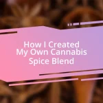 How I Created My Own Cannabis Spice Blend