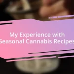 My Experience with Seasonal Cannabis Recipes